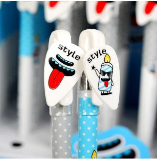 阿呆小熊0.4MM全针配RS06系列芯拔帽中性笔