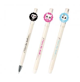 骷髅头0.4MM全针配RS06系列芯拔帽中性笔