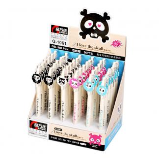 骷髅头0.4MM全针配RS06系列芯拔帽中性笔