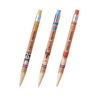 动物城哑光0.5mm仿木制自动铅笔