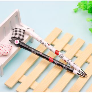 黑白兔盖0.38mm全针配RS06系列芯中性笔