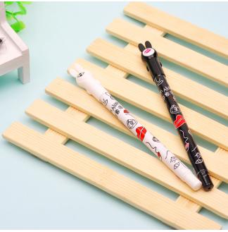 黑白兔盖0.38mm全针配RS06系列芯中性笔