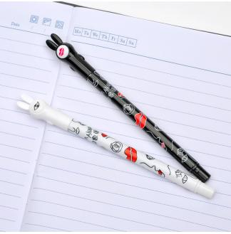 黑白兔盖0.38mm全针配RS06系列芯中性笔