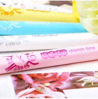 珍惜时间糖果色0.38mm全针配RS06系列芯中性笔