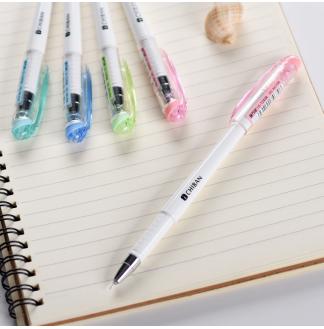 简约素白淡色夹0.35mm配RS06系列芯拔帽中性笔