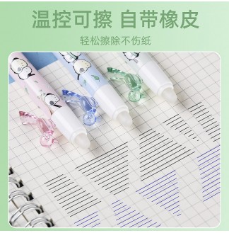 小胖啾磨磨擦0.5ST配RS09按动中性笔